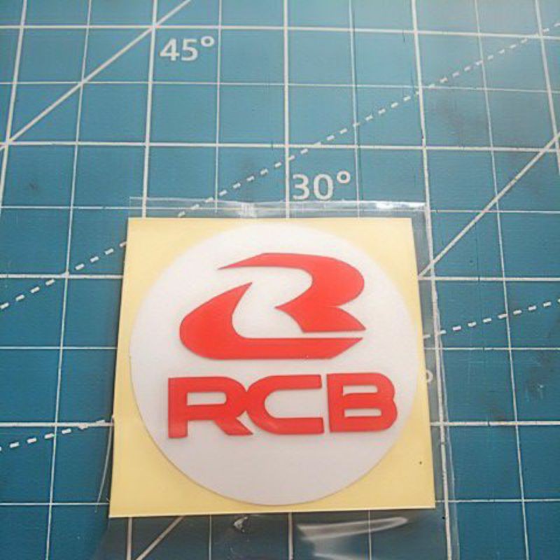 stiker cuting RCB