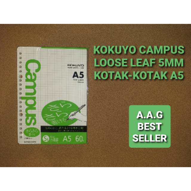 

isi binder kokuyo kotak kotak 5mm A5