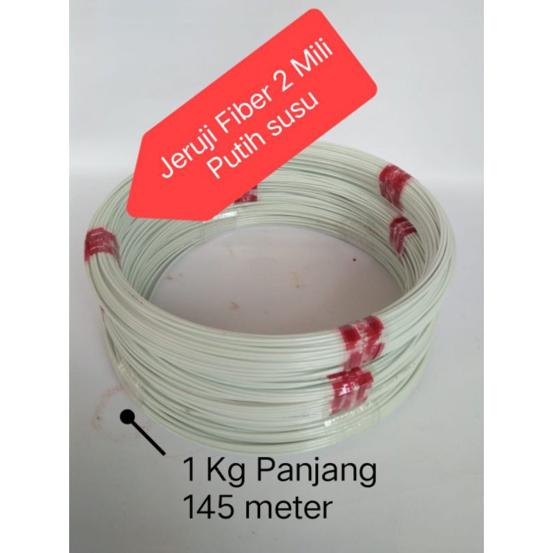 Jeruji fiber 2 Mili Putih susu kiloan ruji kandang / sangkar burung