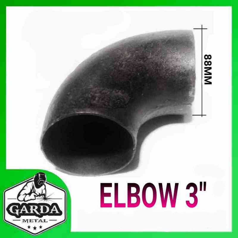 Elbow Keni Pipa Besi Las Ukuran 3 inchi