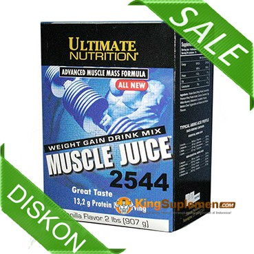 (Box 2 lbs SEGEL) Muscle Juice Putih 2544 - Ultimate Nutrition Weight Gainer - penambah berat badan