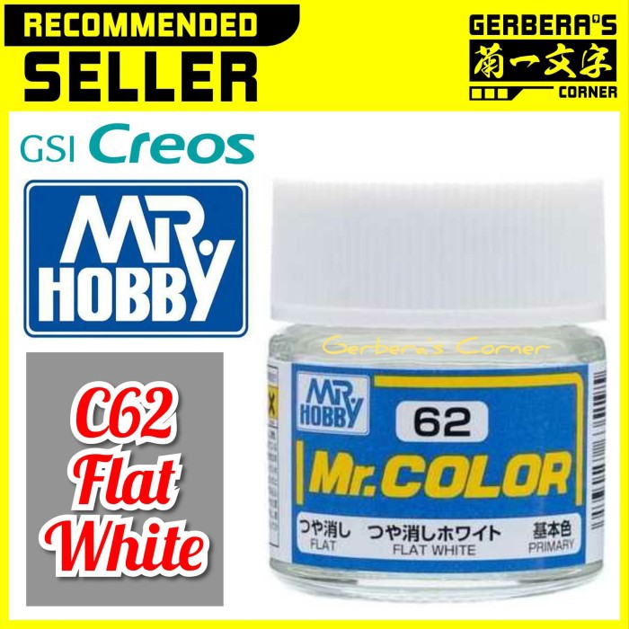 

Mr Color C62 Flat White - Mr. Hobby - Lacquer Paint