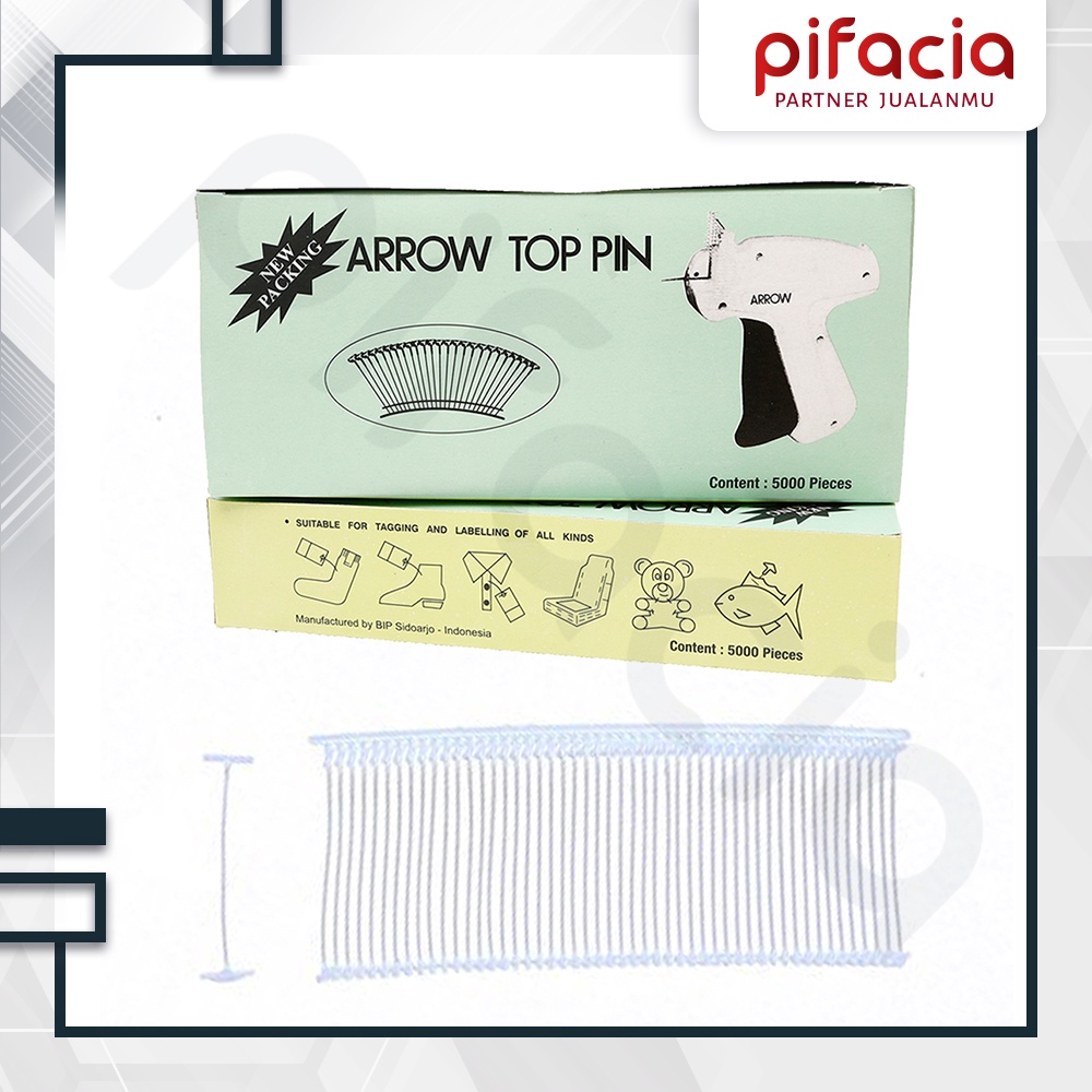 

Refill Tag Gun Merk Arrow Top Pin Tag Pin Isi 5000 PCS Original