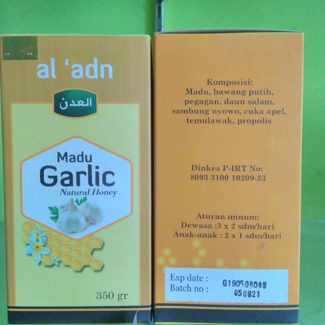 

Madu garlic Al 'adn 350gr