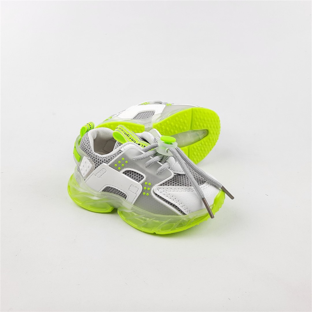 Sepatu Sneakers LED anak perempuan Sport 021 21-25