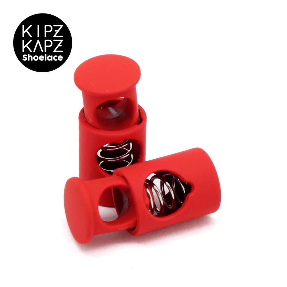 KIPZKAPZ LKR3 Red Shoe lock lace / Lace Lock - Metal Kunci Tali Sepatu Lock Lace Stopper