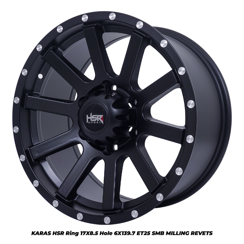 Velg R17 Mobil Fortuner Pajero Ranger HSR KARAS Ring 17 Lubang 6 I Toko Velg Probolinggo