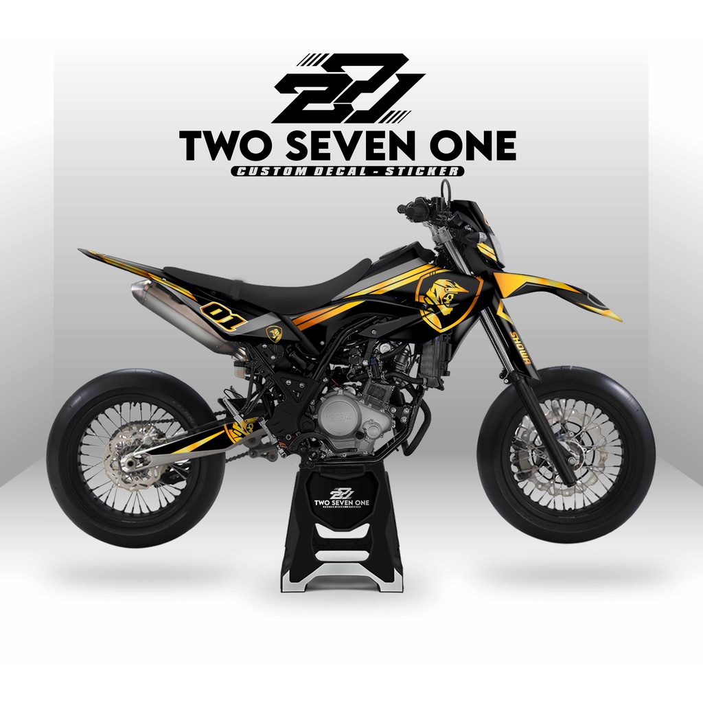 DECAL YAMAHA WR 155 FULL BODY/SUPERGLOSSY/PREMIUM/CUSTOM/VARIASI SUPERFUCK BLACK GOLD