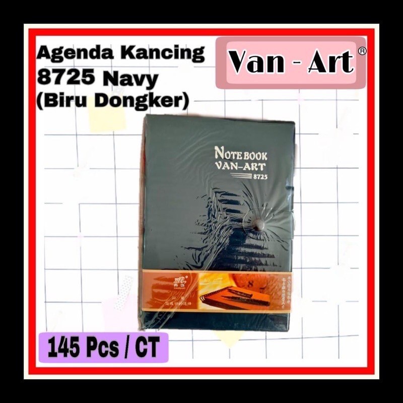 

AGENDA KANCING/ BUKU HARIAN KERJA/ NOTEBOOK / ORGANIZER VAN-ART