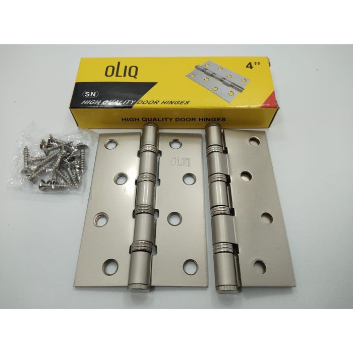 Engsel Plat Tebal Model OliQ / Door Hinges 4&quot; Sn inch inci