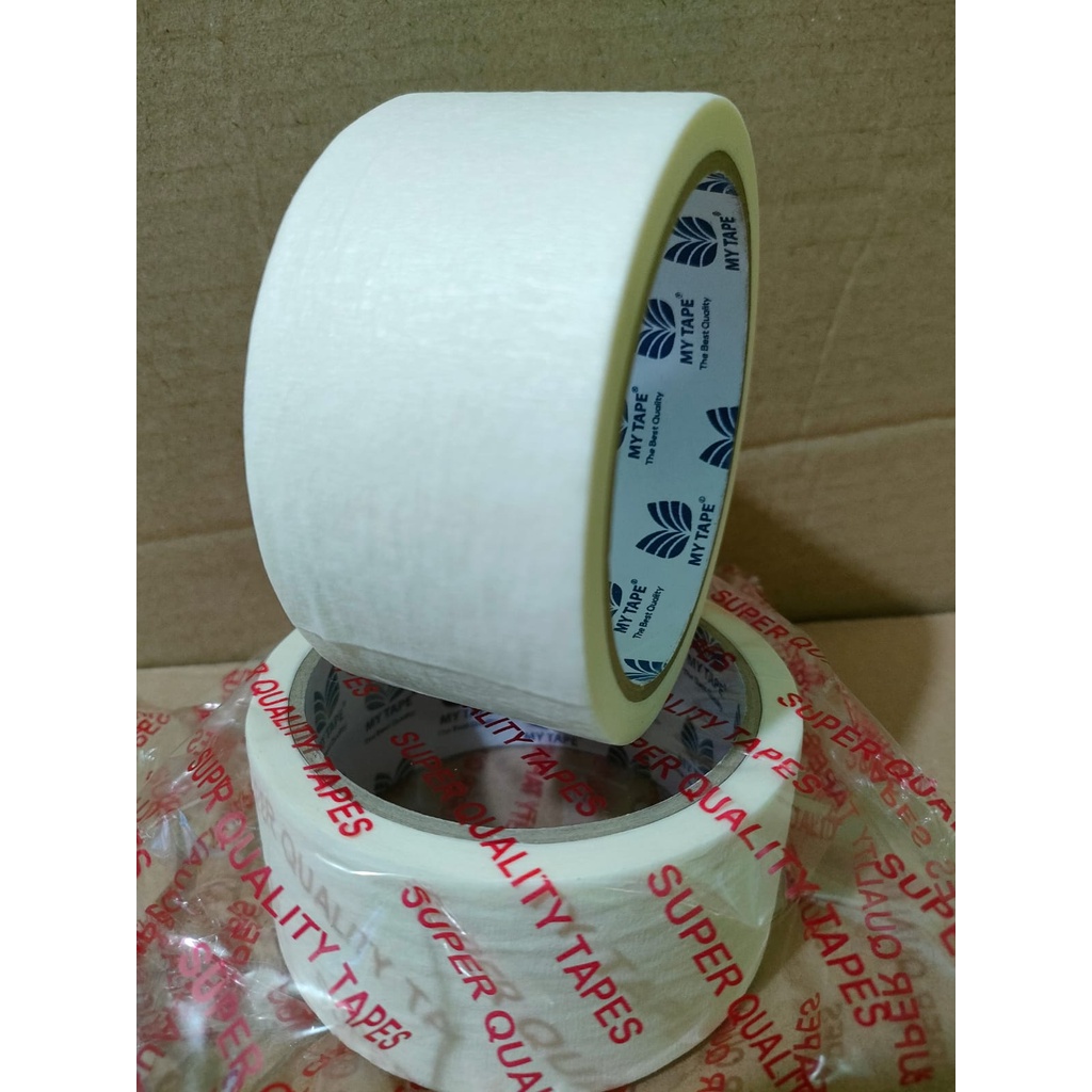 Masking Tape Lakban Kertas 18 Mtr (20 Yard) Varian 1 Inch 24mm &amp; 2 Inch 48mm