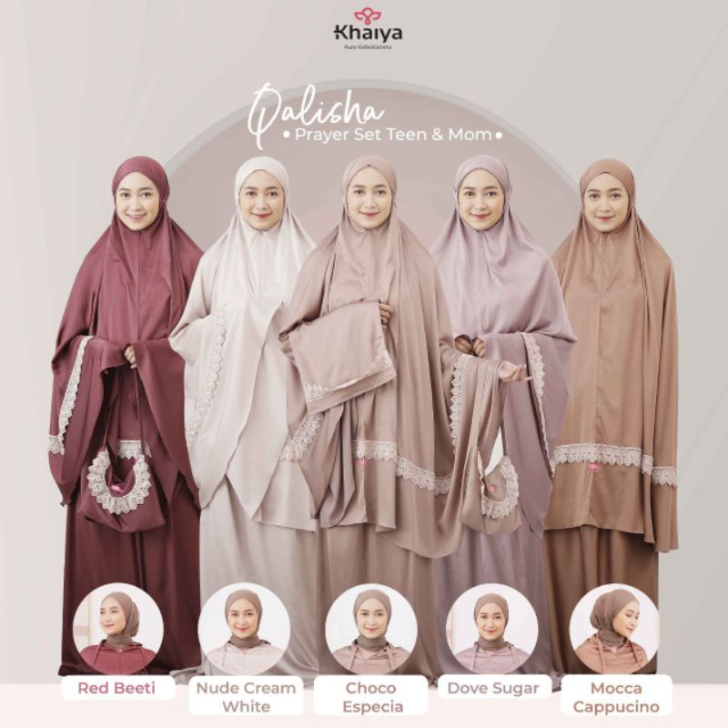 MUKENA DEWASA EXCLUSIVE / MUKENA PREMIUM / MUKENA QALISHA BY KHAIYA.ID