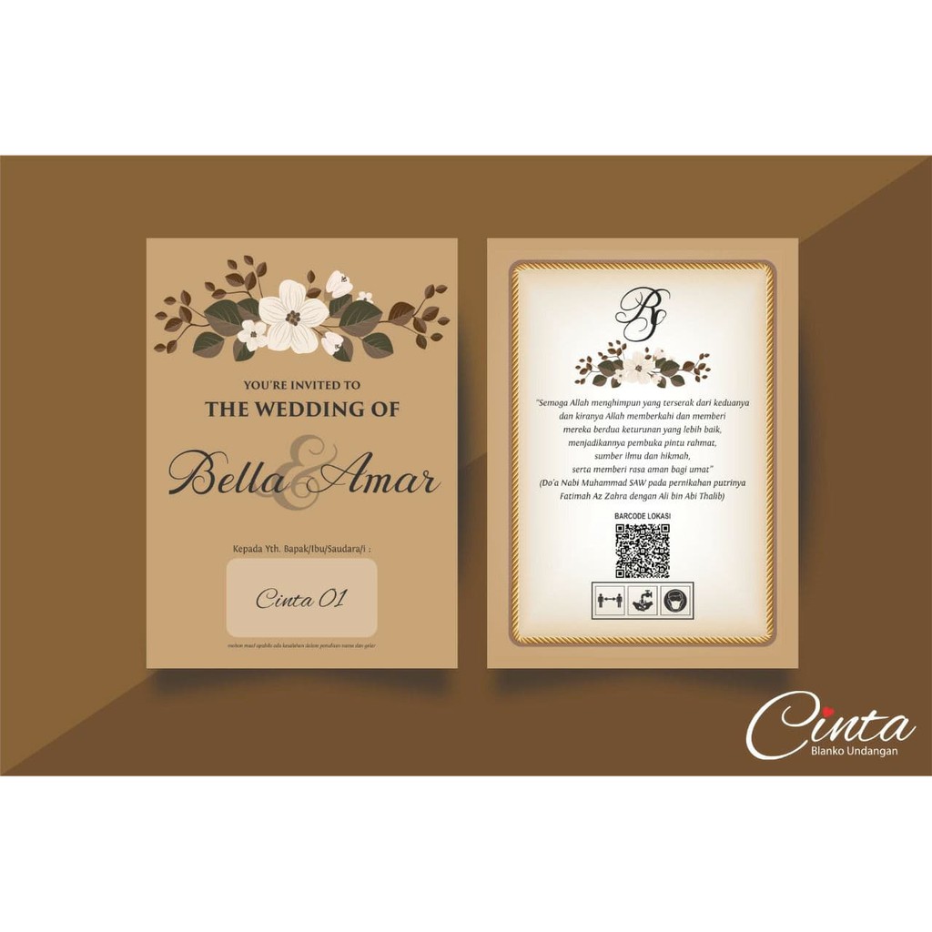 

UNDANGAN PERNIKAHAN - CINTA 01