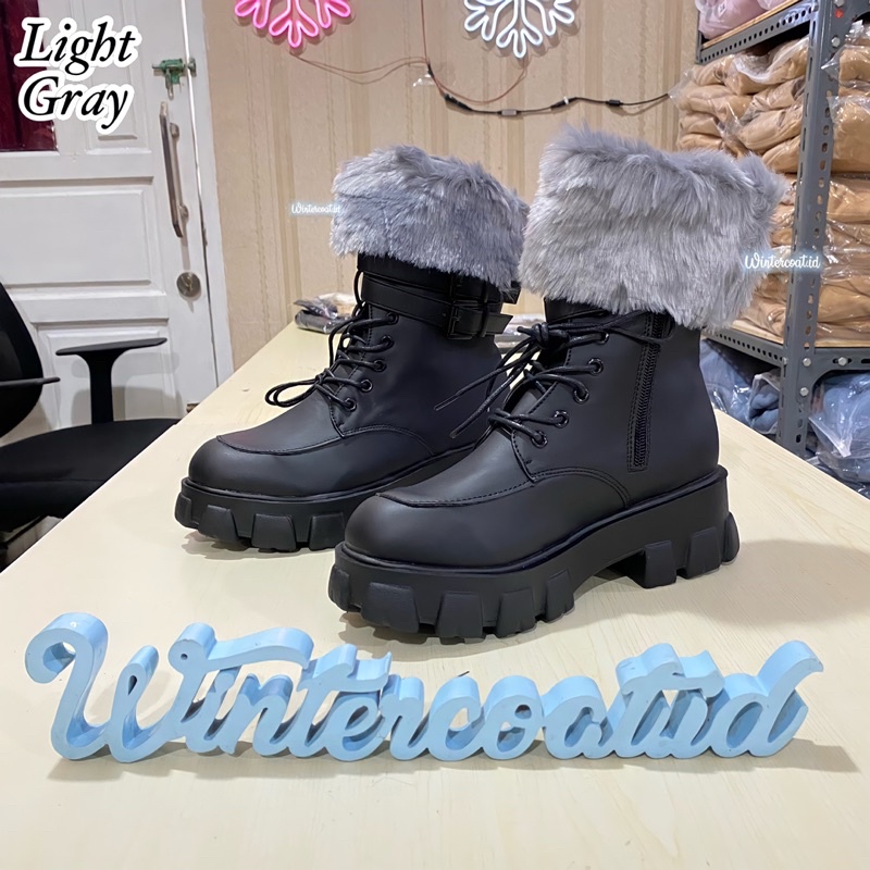 READY INDONESIA Leg warmer penghangat kaki bulu sepatu boots winter musim dingin warm fur