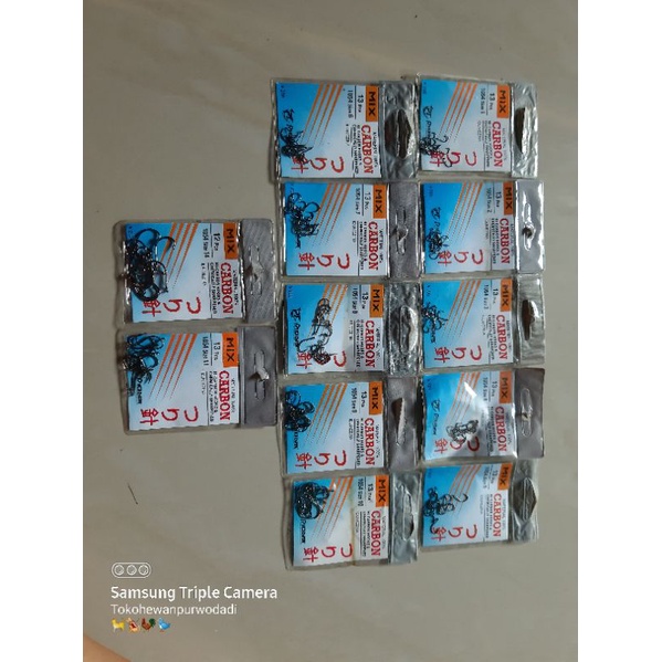 Kail pancing MIX CARBON size 1-14 / Kail pancing set / Kail pancing pioneer
