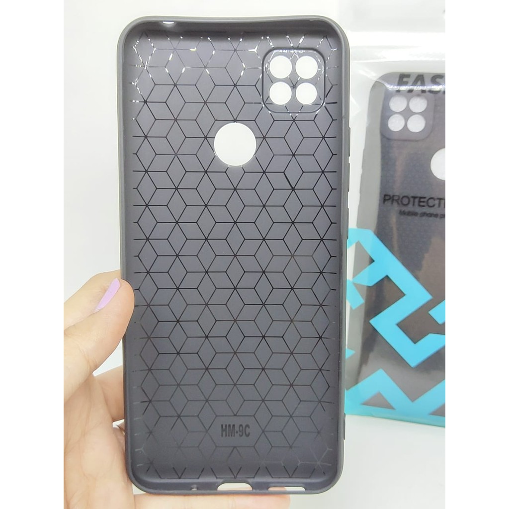 Softcase LUXURY Real Fiber Redmi 9C 6.53 inchi with Pelindung Camera TPU Slim Matte