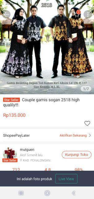 Couple Gamis Sogan 2518 High Qualily!!!