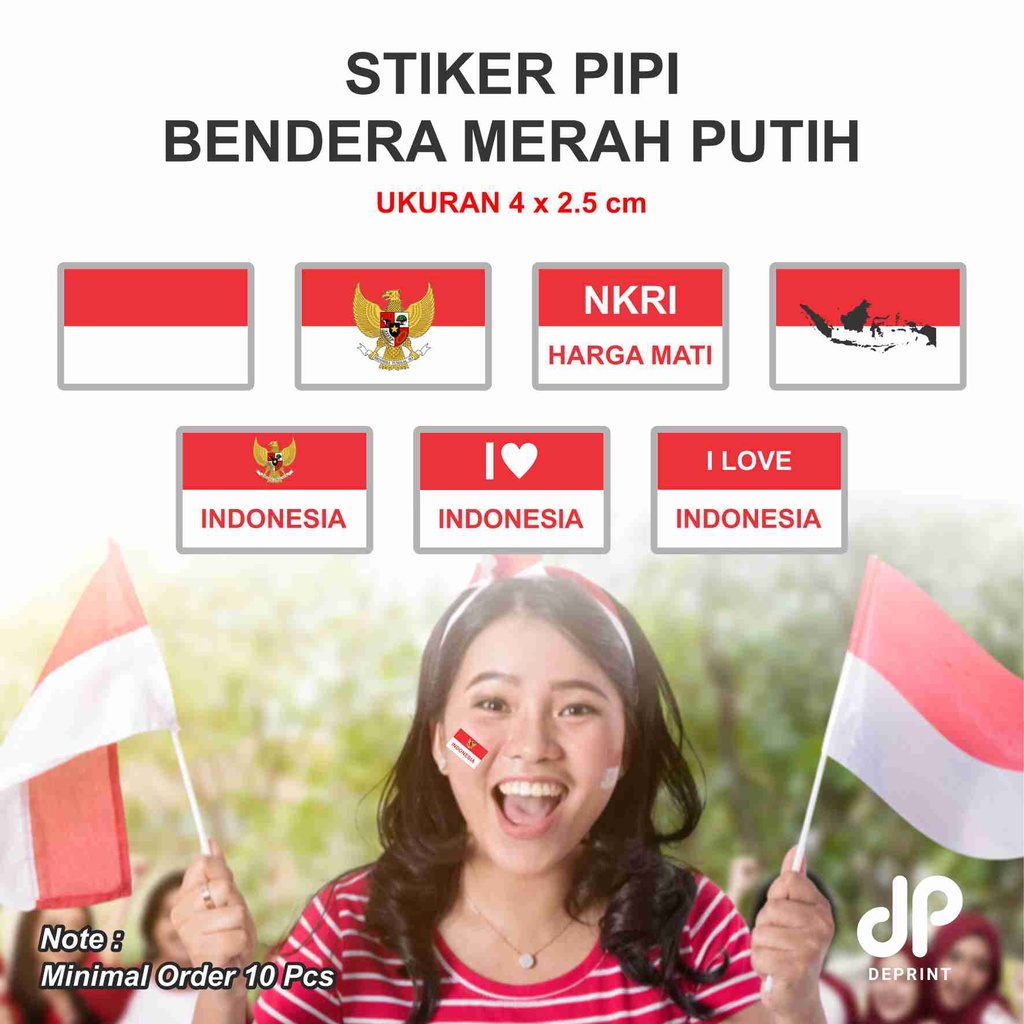 

Stiker Pipi Kemerdekaan Bendera Merah Putih Murah Anti Air