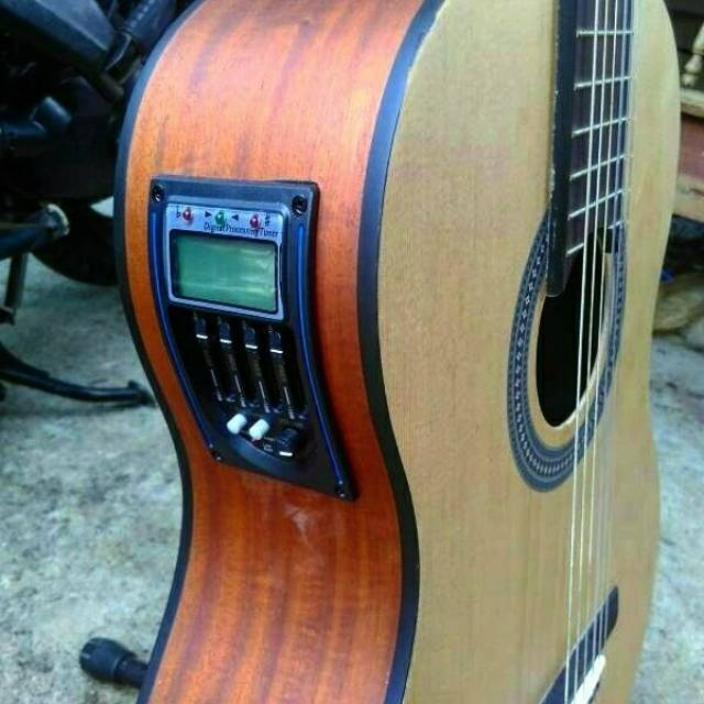Gitar Shelby akustik elektrik klasik BONUS TAS