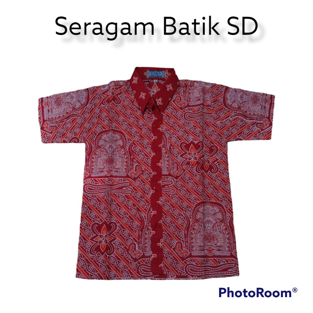 Seragam Sekolah Batik Merah SD