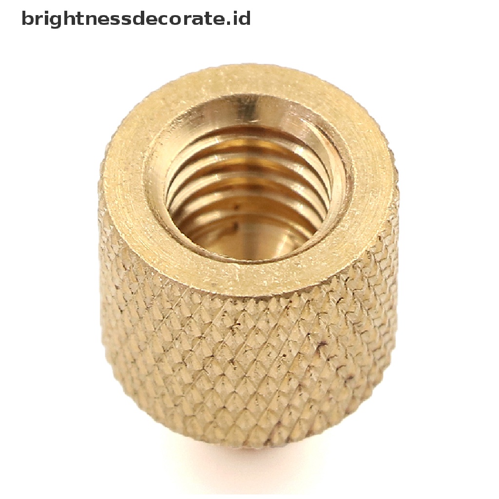 1 Pc Sekrup Adapter Konverter Tripod Kamera 3 / 8 Ke 1 / 4 Female Male Bahan Kuningan