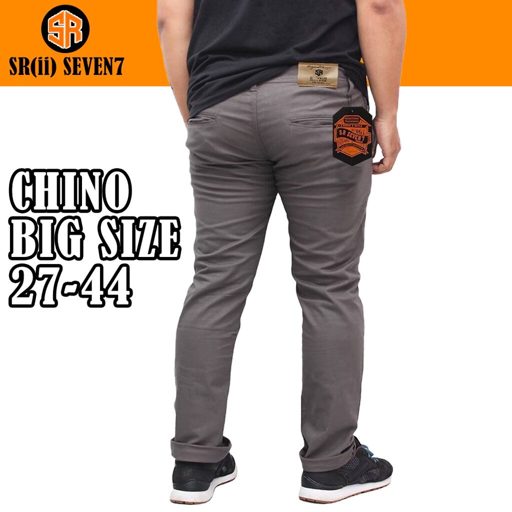 Celana Panjang Regular Fit Chnos Panjang Bahan Katun Premium Original SR Seven 7