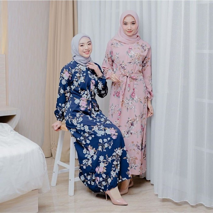 Quinnyshop-Cod-Ij-Baju Gamis Wanita Terbaru 2020-Jubah Wanita Mod NS343 Maxi Suci Nd [Gamis 0152] T