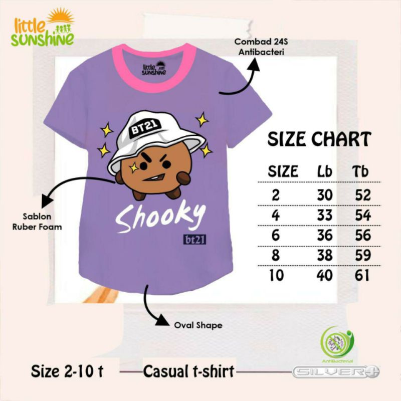 Kaos Anak BT21