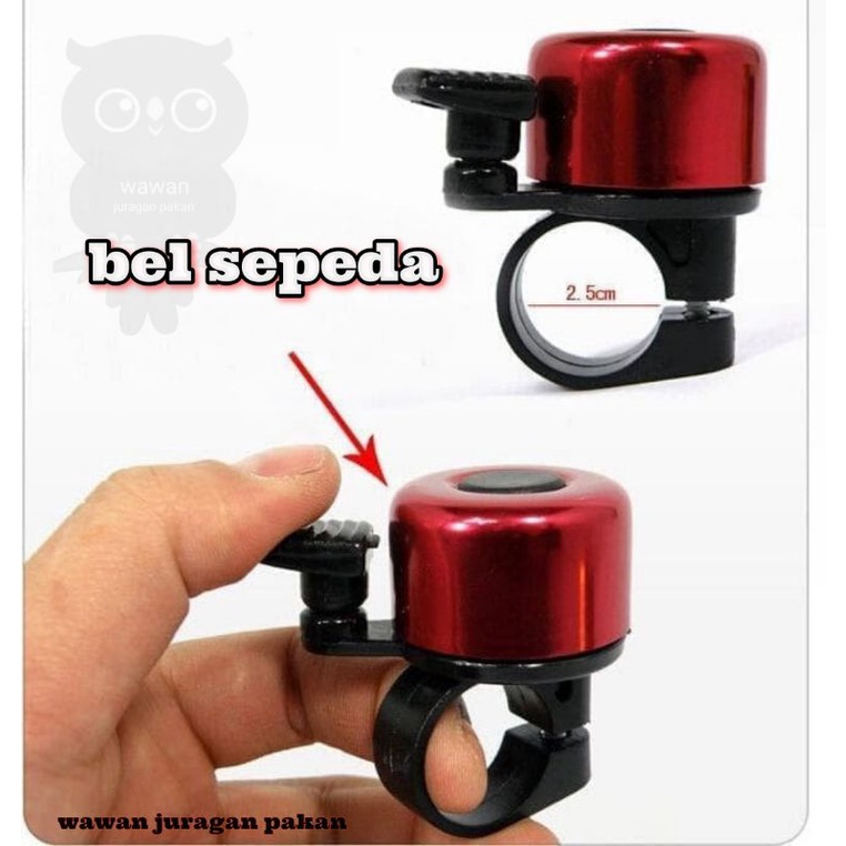 BEL SEPEDA KECIL KLAKSON MINI LONCENG RINGING BELL TING TING WARNA