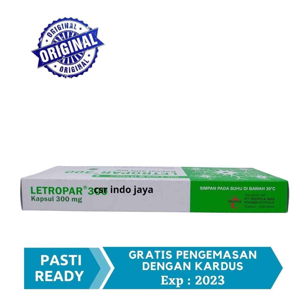 Letropar 300 / Letropar Kapsul 300 mg Isi 50 Dijamin ORI