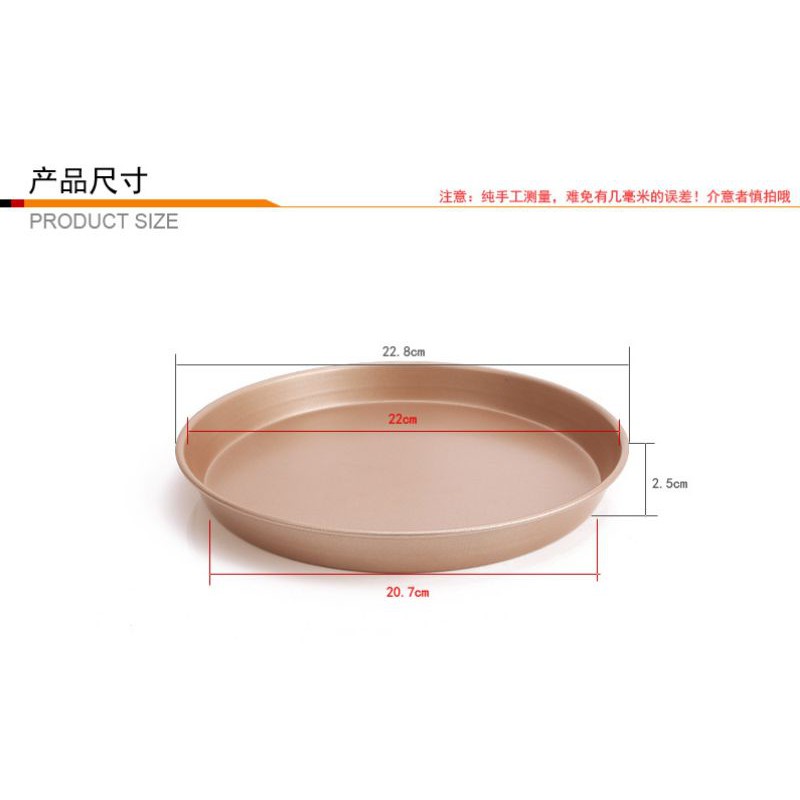 chefmade deep 9inch pizza pan wk9047 / loyang pizza non stick