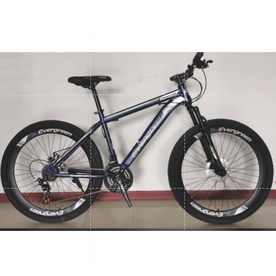 Instan Sepeda MTB Evergreen 26 inch 540 SNI sepeda gunung Termurah bisa kredit bisa gojek langsung kirim instan-Hitam Abu