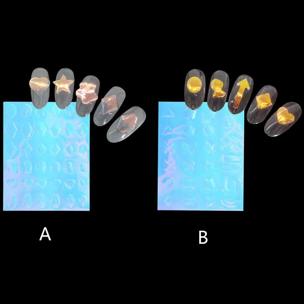 AUGUSTINA Agustina Aurora Kuku Foil Cinta Gadis Nail Art Dekorasi Manicure DIY Nail Decals Self Adhesive Cellophane Paper