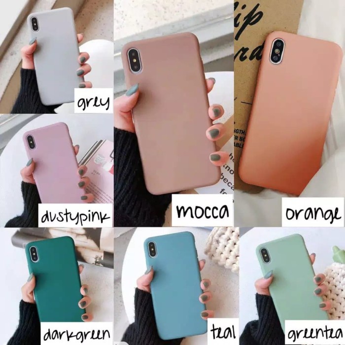 [LAST STOCK] softcase candy pastel polos case vivo v5 v9 v15