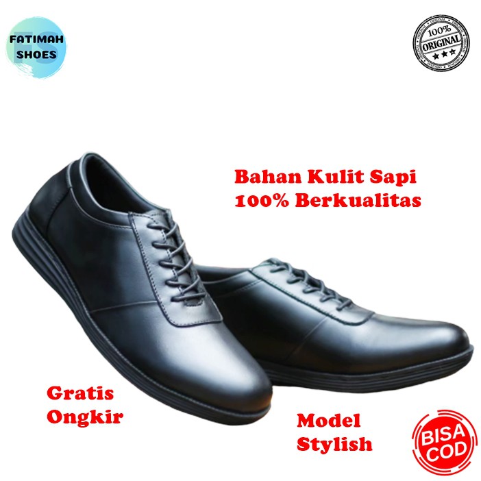 Sepatu Formal PRia Sepatu Kulit Pria Asli Sepatu Kerja Pria Sepatu Cowok Sepatu Kantor Kulit Pria