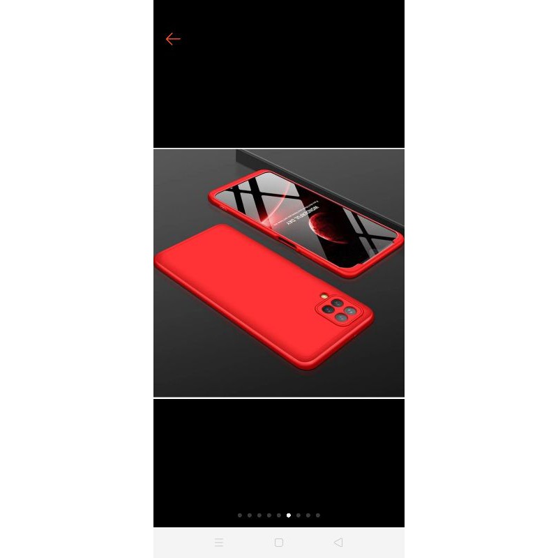 SAMSUNG A12 HARD CASE ARMOR 360 GKK 3IN1 FULL COVER CASING PRWMIUM ORIGINAL