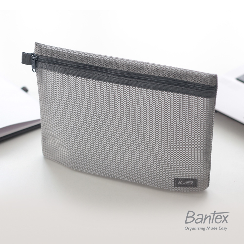 

Bantex Zipper Storage Bag A5 Size Grey #8107 05