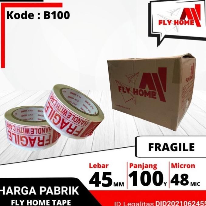 

Lakban fragile 1 dus 45 x 100 yard harga grosir