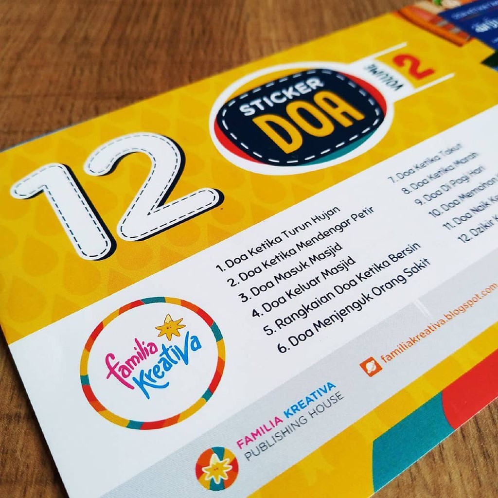 Stiker Doa Anak Islam Vol 2