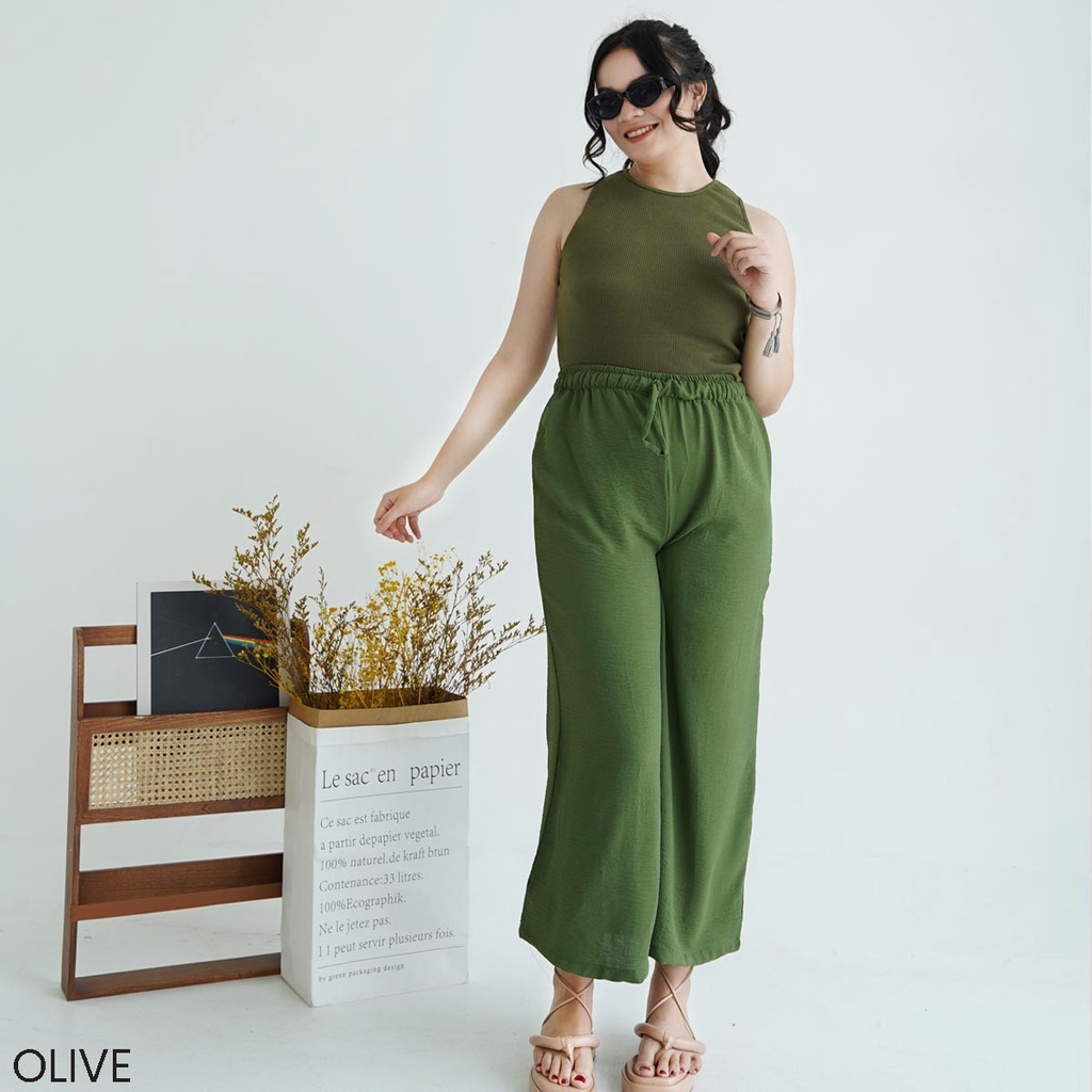 Celana Panjang Tali Serut Airflow Bawahan Wanita