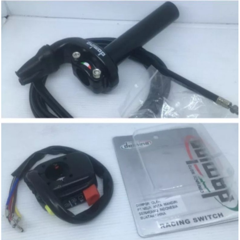 Gas spontan Domino 2 kabel plus saklar stater motor injeksi Cb150 crf 150