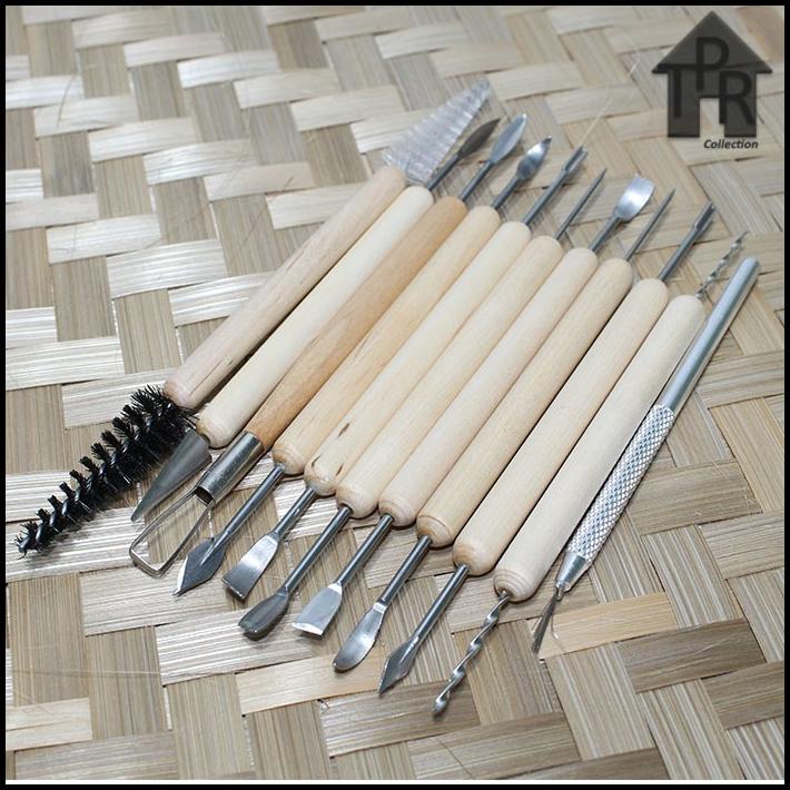 

Butsir Set / Alat Ukir Clay / Pottery Tool / Modelling Tools - 11Pcs.
