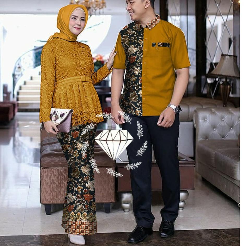 KUU - CP Sherina / Kapel Pasangan Brukat / Baju Pasangan Muslim / le Batik 8P5