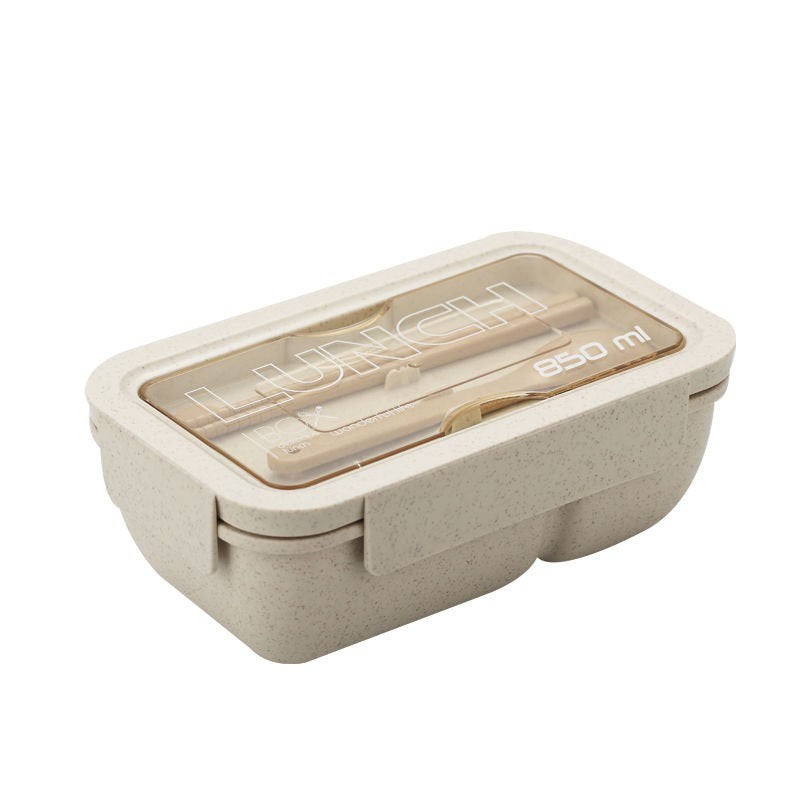 Lunchbox Sekat 2  WHEAT STRAW / Kotak Bekal Makan Lunch box Bahan Serat Gandum 850ML/1100ML