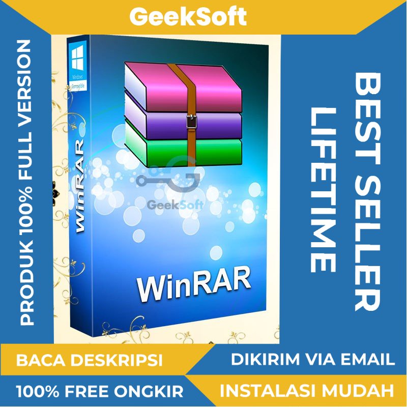 [FULL VERSION] PAKET WinRAR 32 bit 64 bit LIFETIME - GARANSI AKTIVASI