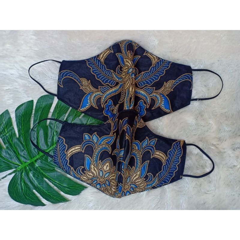 masker batik masker motif batik 3 ply