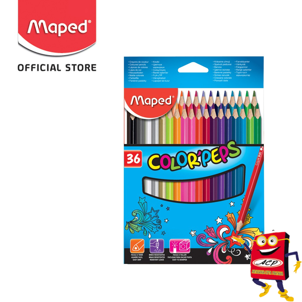 

MAPED PENSIL WARNA 36 COLORS