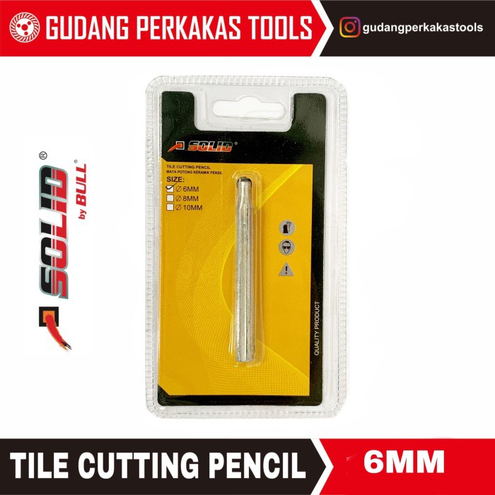 

SBO Tile cutting pencil/ pensil potong keramik 6mm Solid TUNGGU APALAGI