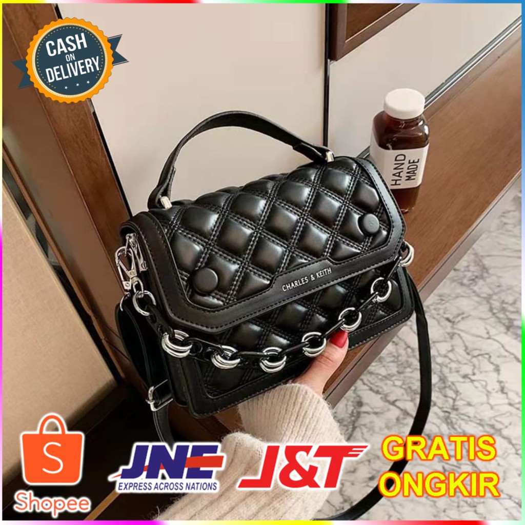 Tas Selempang Wanita Import Ch4rl35 K Deluxs L1340/Tas Wanita Import/Tas Slingabag/Tas Hand bag