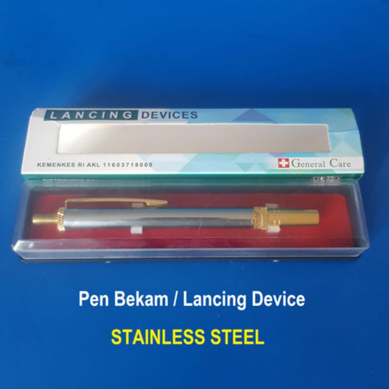 Lancing device stainlis general care  / Pen bekam stainlis general care / pen lancet stainlis general care